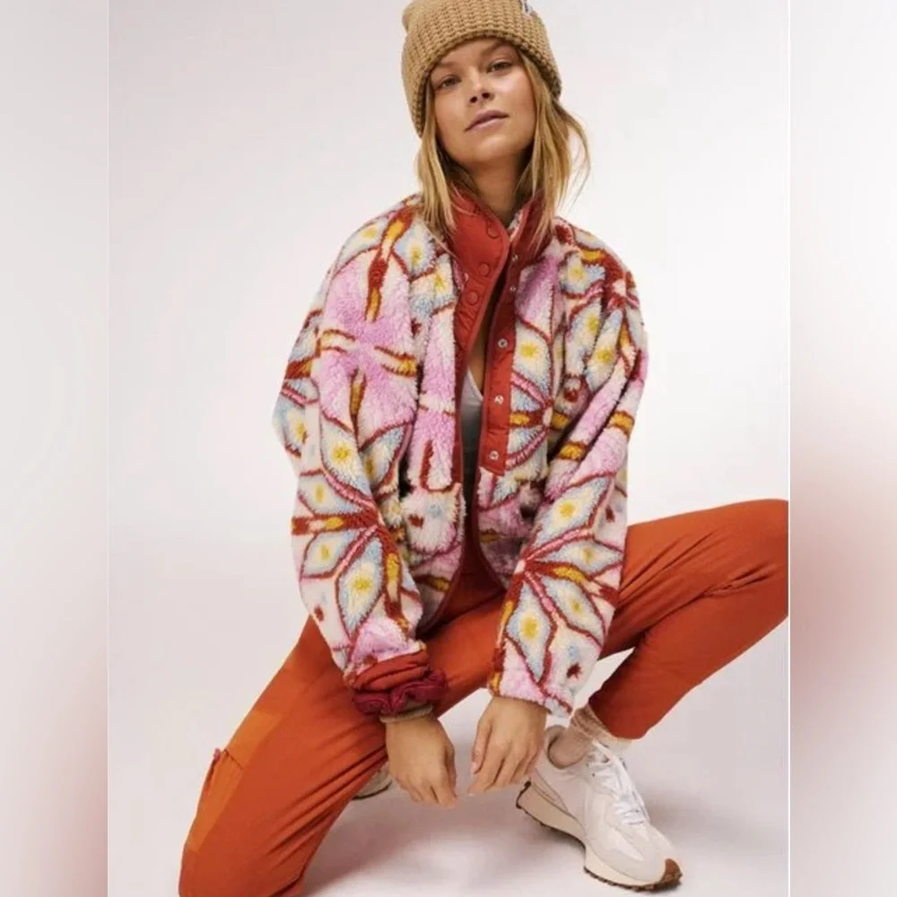 FP Movement by Free People Hit The Slopes Fleece Jacket Medium - Picture 7 of 7